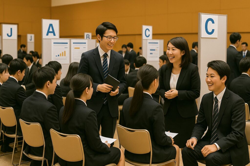 「XXXX就職フェア in XX」に出展いたします